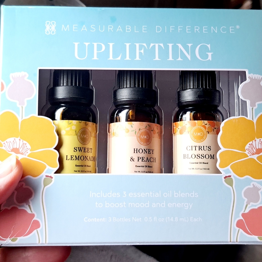 New Pack Uplifting Essential Oils 3-pack By Measurable Difference Mood/Energy